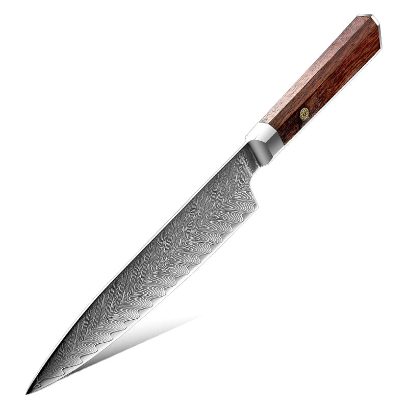 Cuchillo Medio Golpe Patagón Damasco 67 capas Hoja 20 cm
