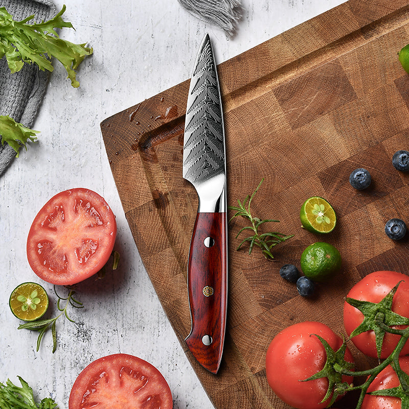 Cuchillo Deshuesador Patagón Damasco 67 capas hoja 14 cm