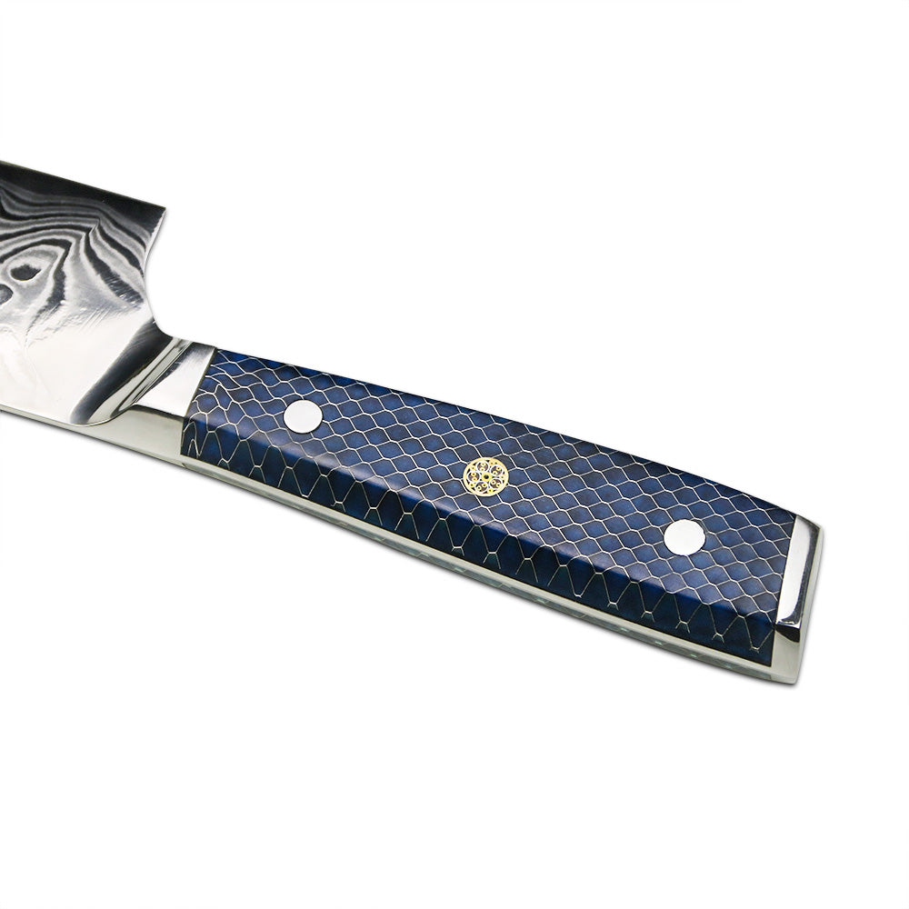 OCEANO - Cuchillo Kiritsuke Damasco 45 capas hoja ancha 20 cm PATAGÓN