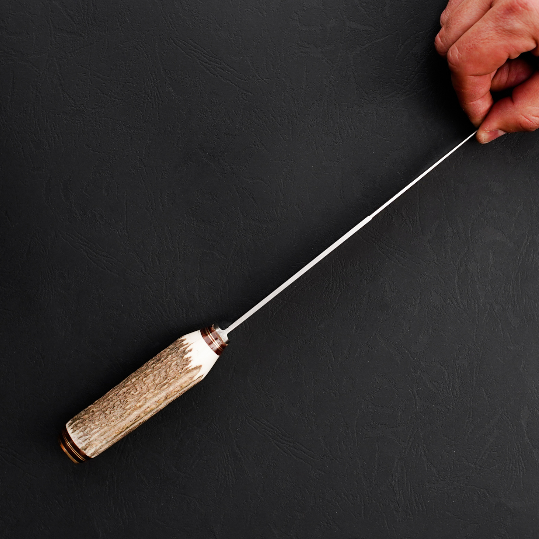 Cuchillo Gaucho Patagón Artesanal Asta De Ciervo hoja 20 cm