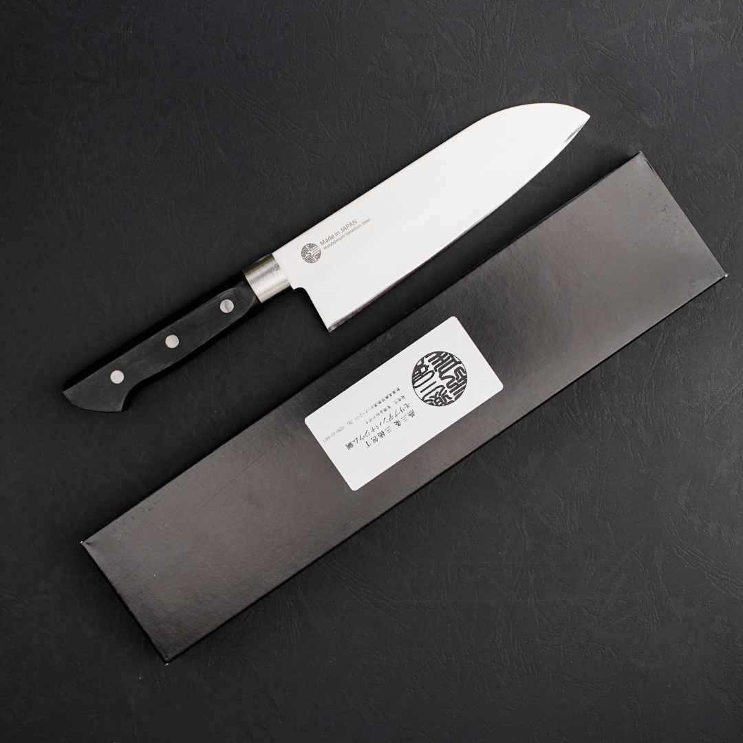 Santoku Japonés Molibdeno Vanadio hoja 18 cm