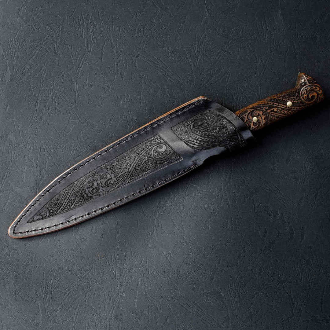 Cuchillo Artesanal PREMIUM Campero Tallado hoja 20 cm