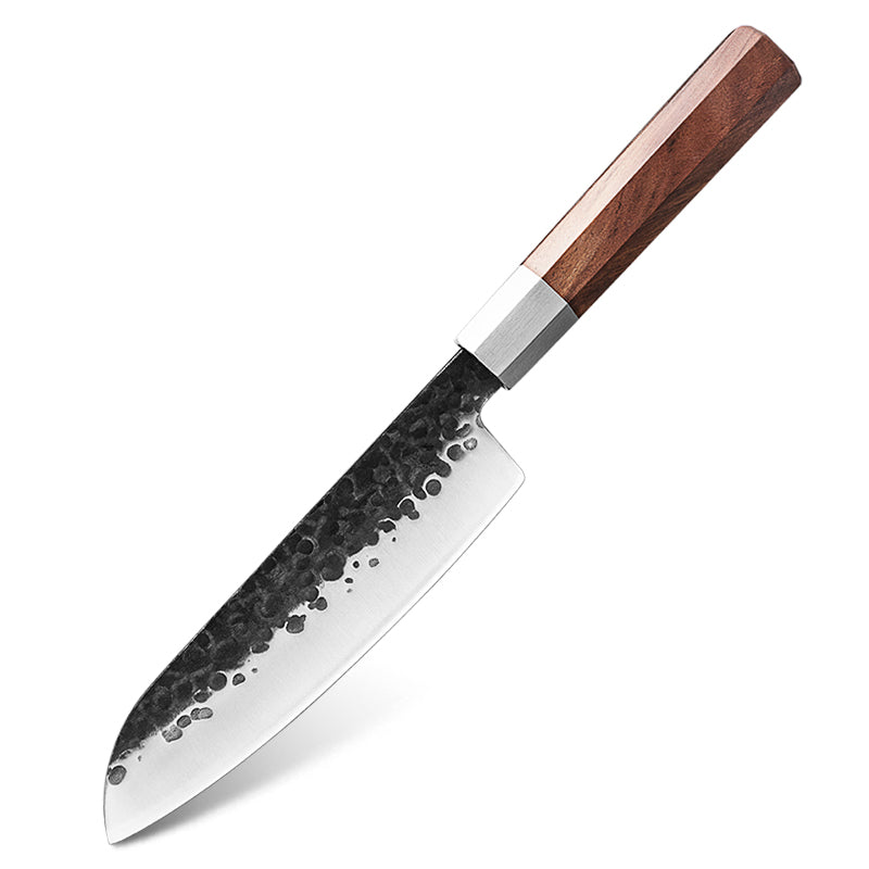 Santoku 3 capas Palo Rosa 18 cm