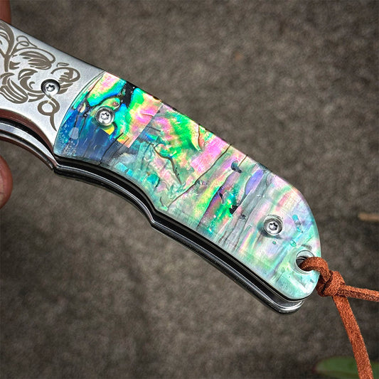 Cortapluma Damasco 89 capas PATAGÓN - NÁCAR - Cuchillos Mundo Patagon