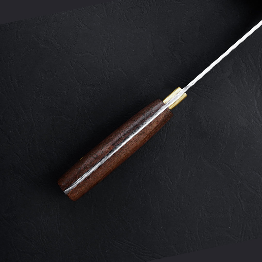 Cuchillo Carnicero Legado Artesanal Madera Nativa Premium hoja ancha 20 cm
