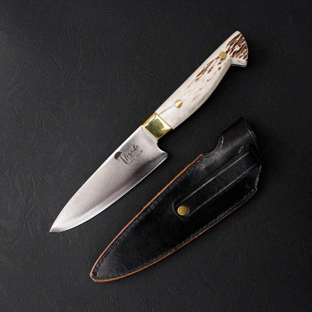 Cuchillo Puntero Legado Artesanal Asta de Ciervo Premium hoja 12 cm