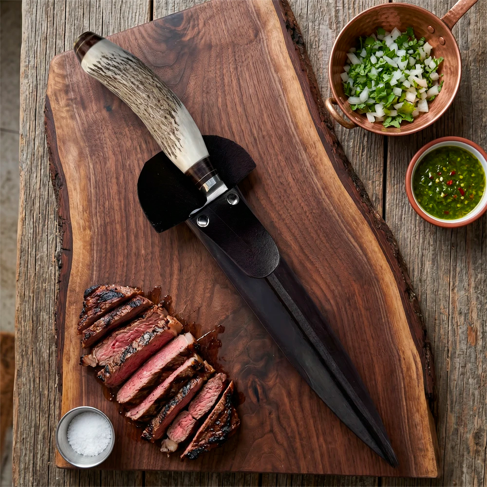 Cuchillo Parrillero Artesanal hoja 20 cm - GAUCHO (7756897615974)