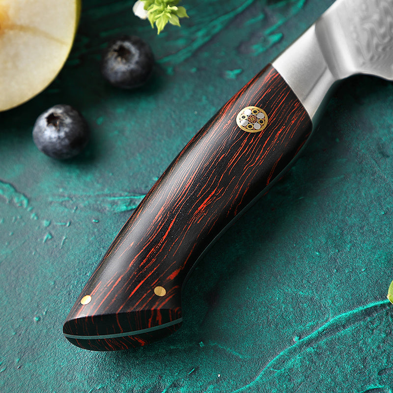 Cuchillo Petty Damasco 73 capas hoja 13 cm LEGADO - MAGMA