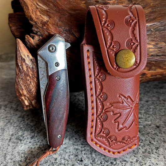 Cortapluma Damasco 89 capas PATAGÓN - ROBLE FIRME - Cuchillos Mundo Patagon