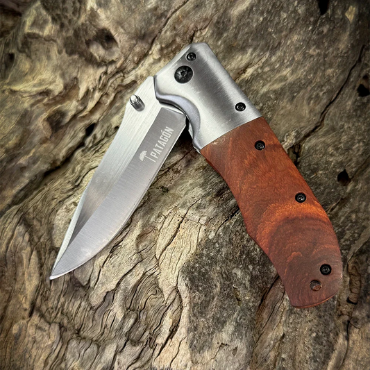 Cortapluma Acero Inox PATAGÓN - COLORADA - Cuchillos Mundo Patagon