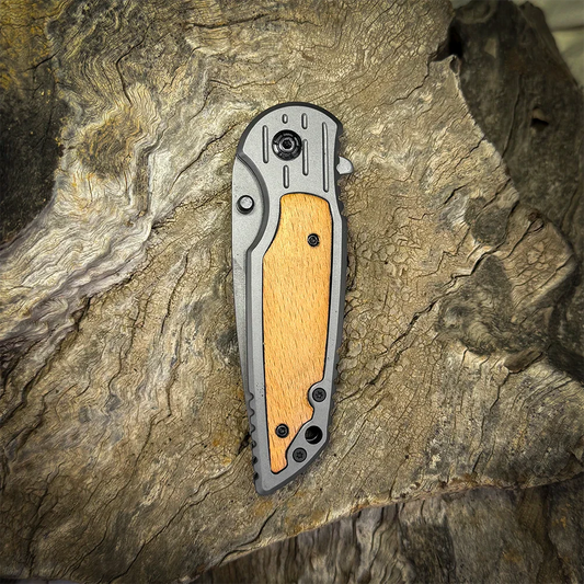 CENIZA - Cortapluma Acero Inox Revestido PATAGÓN - Cuchillos Mundo Patagon