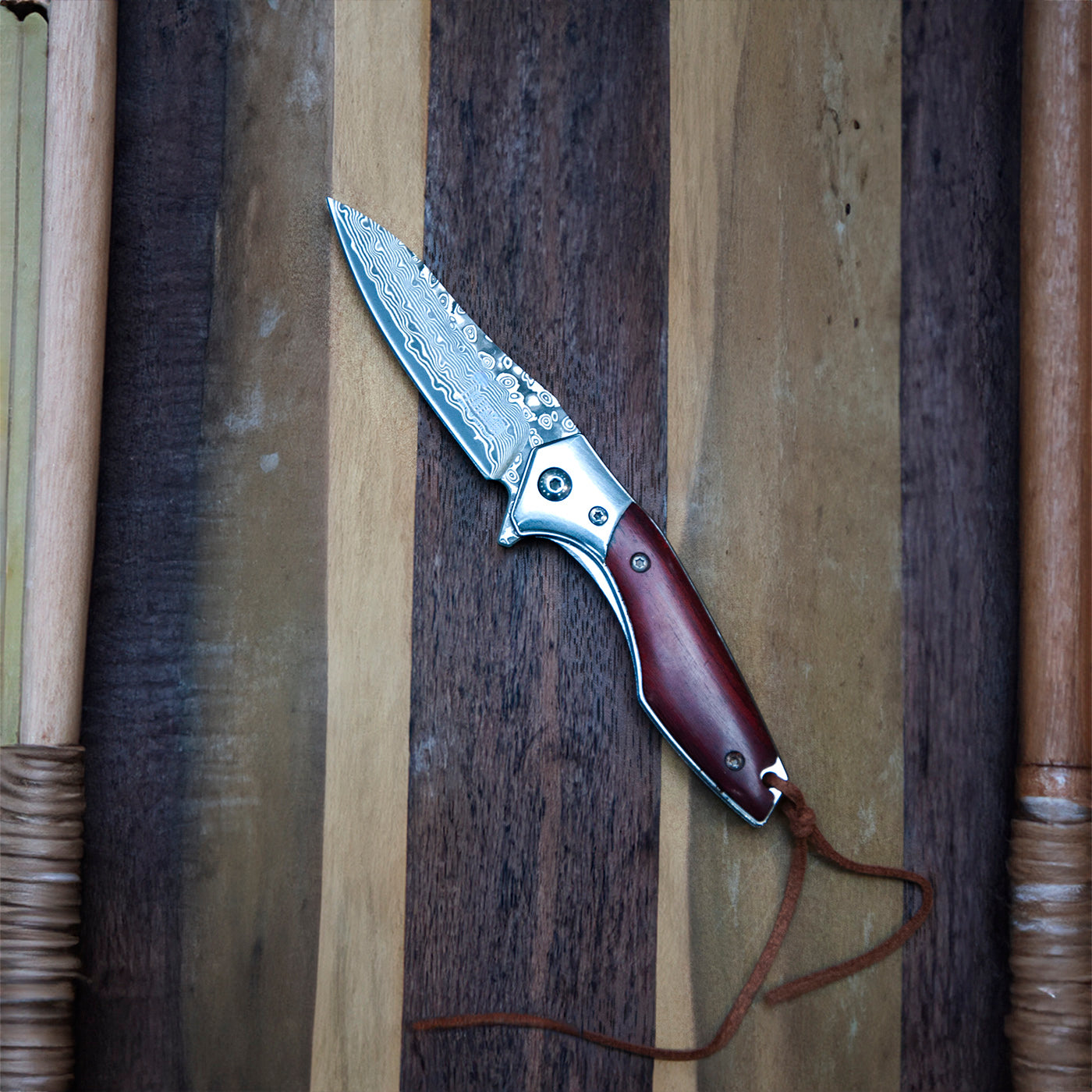 CAIMÁN - Cortapluma Damasco 89 capas PATAGÓN - Cuchillos Mundo Patagon