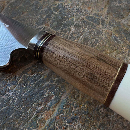 Cuchillo Artesanal Parrillero hoja 20 cm EL OMBU - GAUCHO PREMIUM