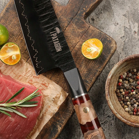 Cuchillo CHEF Acero Revestido fosfatado 3 capas hoja 20 cm - RIO LAVA