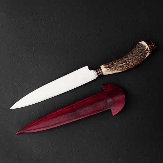 Cuchillo Gaucho Patagón Artesanal Asta de Ciervo hoja 16 cm