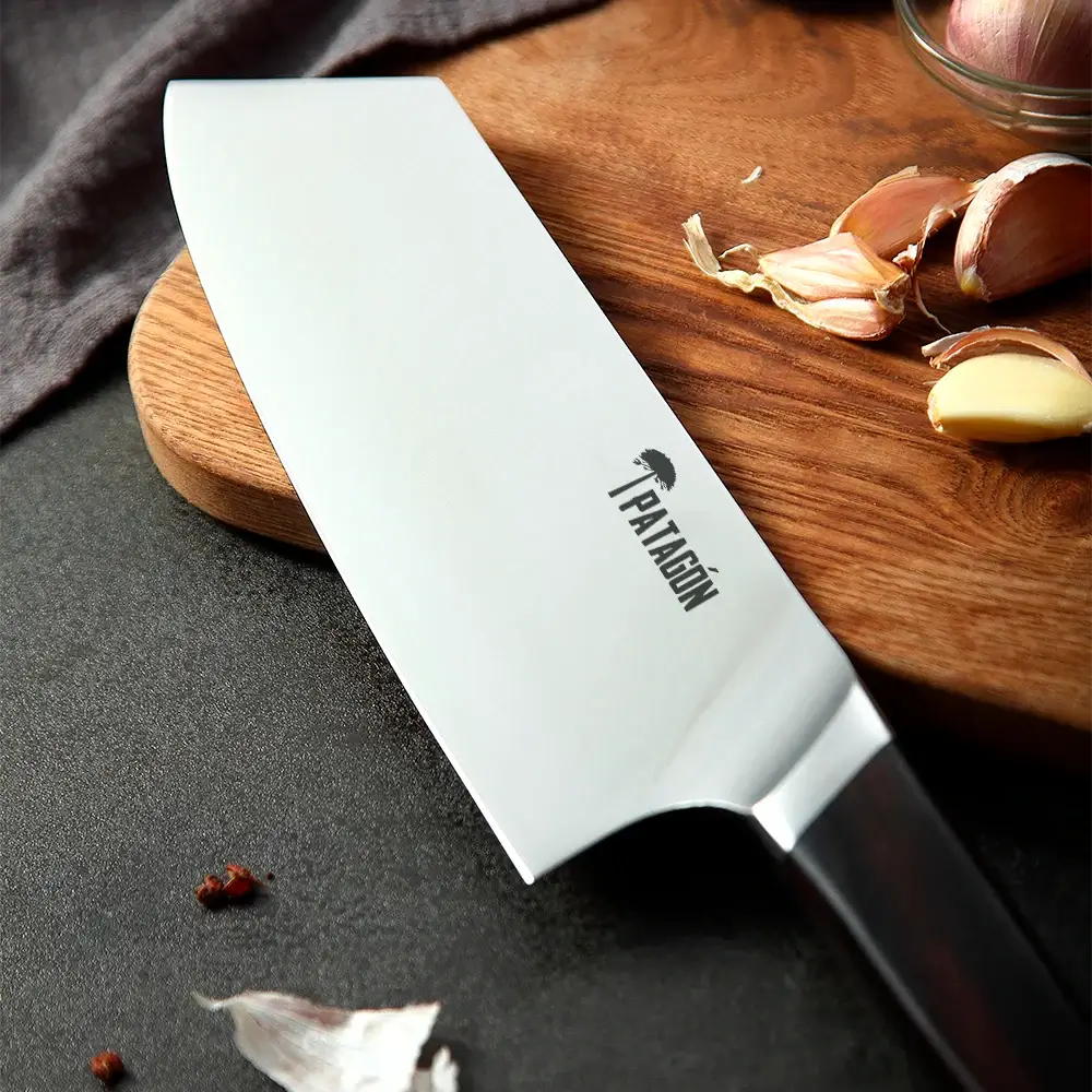 Cuchillo Hacha Bunka Acero Alemán Premium Hoja 20 cm - WENGE