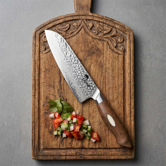 Cuchillo Santoku Artisan Damasco 67 capas Legado