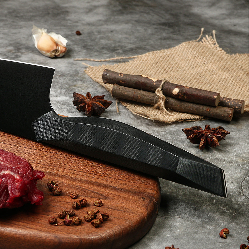 TITANIO NEGRO - Kiritsuke Acero Revestido Titanio hoja 18 cm PATAGÓN