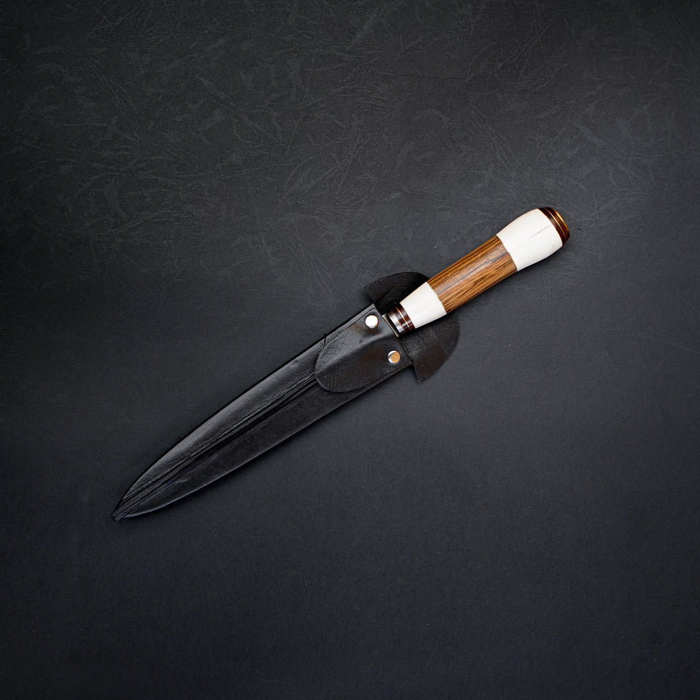 Cuchillo Artesanal Hueso Madera 20 cm