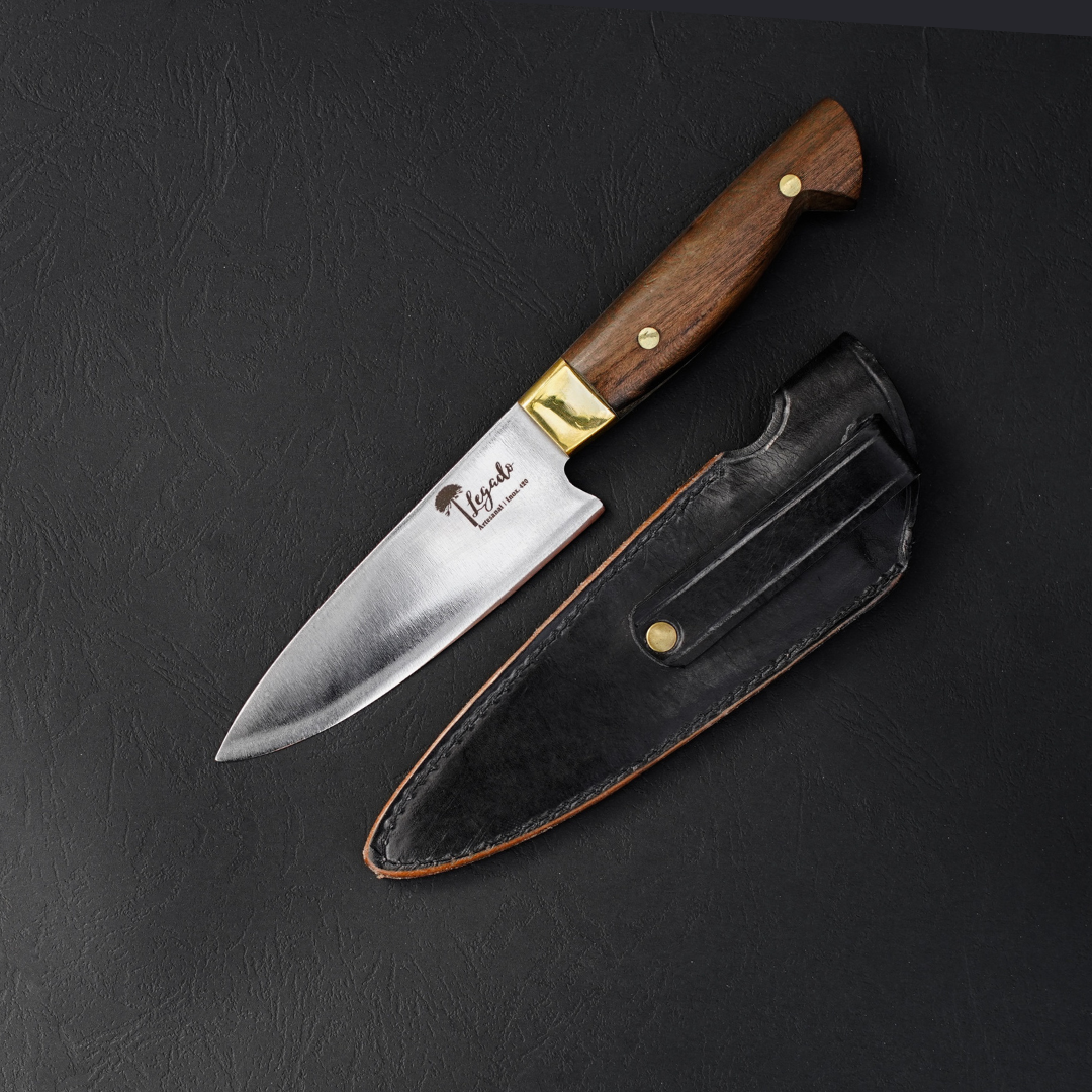 Cuchillo Puntero Legado Artesanal Madera Nativa Premium hoja 12 cm
