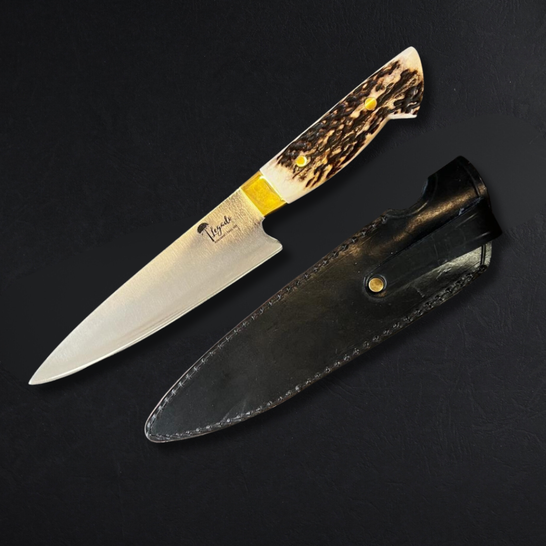Cuchillo Artesanal PREMIUM Campero Asta de Ciervo hoja 20 cm