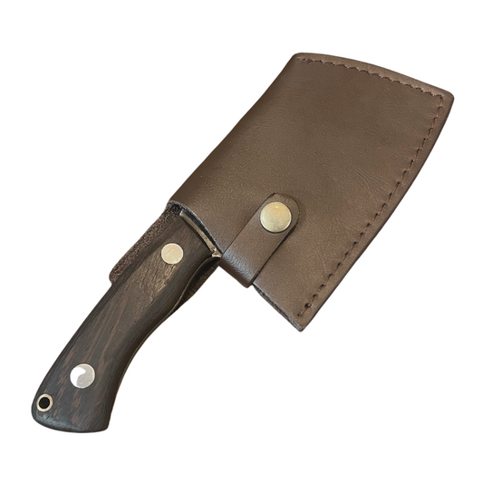 Hacha Cleaver Acero al Carbono PATAGÓN - CARBONO WENGUE - Cuchillos Mundo Patagon