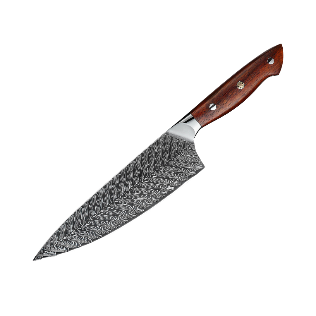 TRUCHA ARCO - Cuchillo Chef Damasco 67 capas hoja 20 cm PATAGÓN