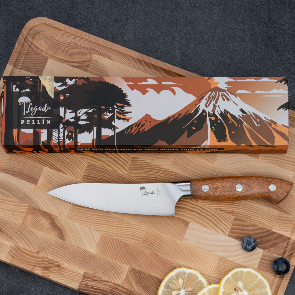 PELLÍN - Cuchillo Utilitario Acero Alemán Premium Hoja 13 cm LEGADO Con caja regalo