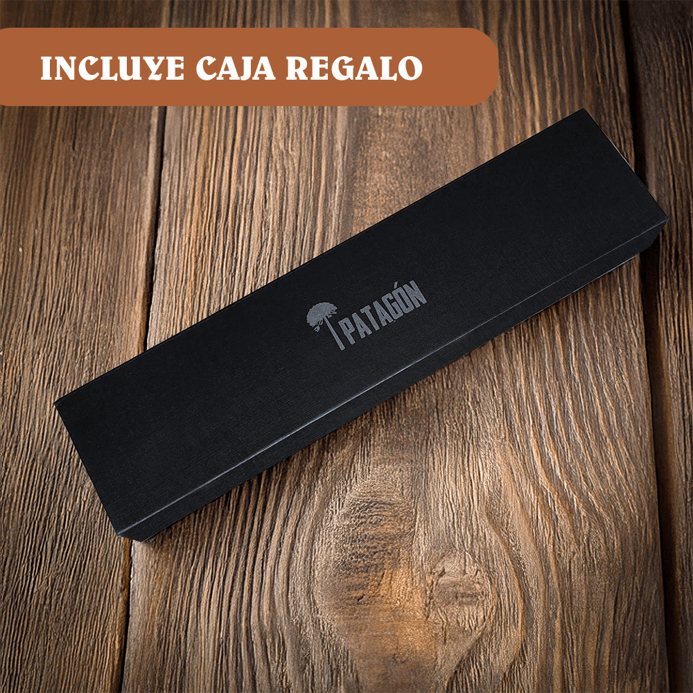 Cuchillo Chef Acero Alemán Premium Hoja 20 cm PATAGÓN - HUALLE - Cuchillos Mundo Patagon