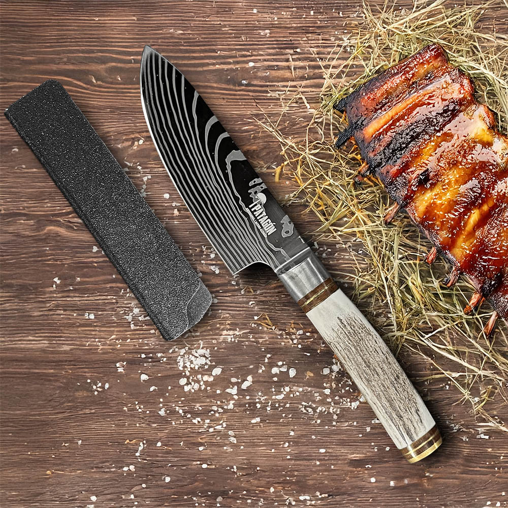 OLAS - Cuchillo Choricero Acero Alemán Artesanal hoja 13 cm PATAGÓN