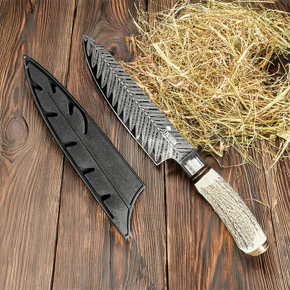 PATAGÓNICO - Cuchillo Asador Acero Alemán Artesanal hoja 16 cm PATAGÓN