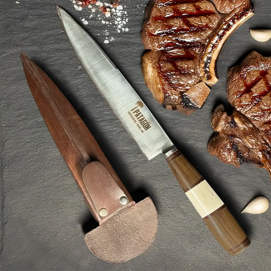 GAUCHO - Cuchillo parrillero artesanal hoja 20 cm PATAGÓN - Cuchillos Mundo Patagon
