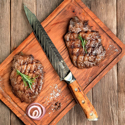 ÑANDÚ - Cuchillo Parrillero Artesanal hoja 20 cm PATAGÓN - Cuchillos Mundo Patagon