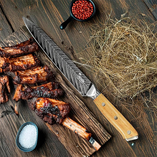 ÑANDÚ - Cuchillo Parrillero Artesanal hoja 20 cm PATAGÓN súper oferta - Cuchillos Mundo Patagon