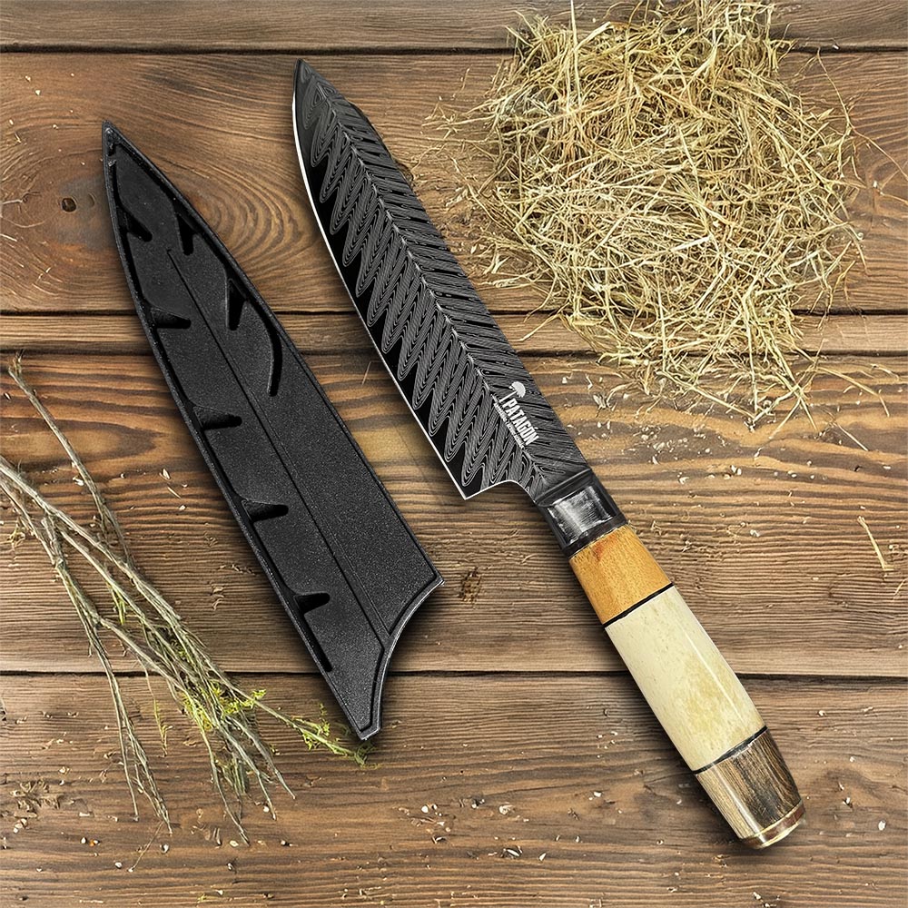 PATAGÓNICO - Cuchillo Asador Acero Alemán Artesanal hoja 16 cm PATAGÓN