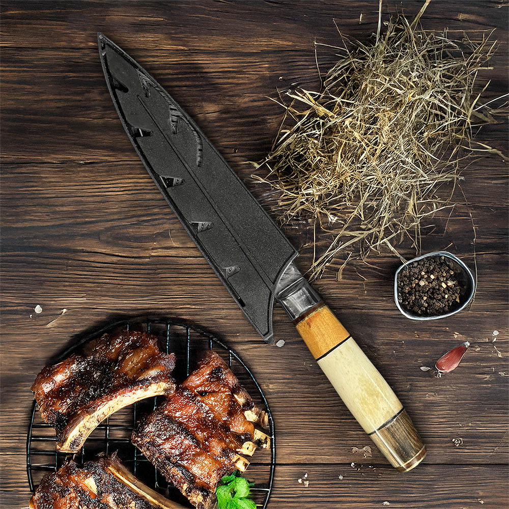 PATAGÓNICO - Cuchillo Asador Acero Alemán Artesanal hoja 16 cm PATAGÓN