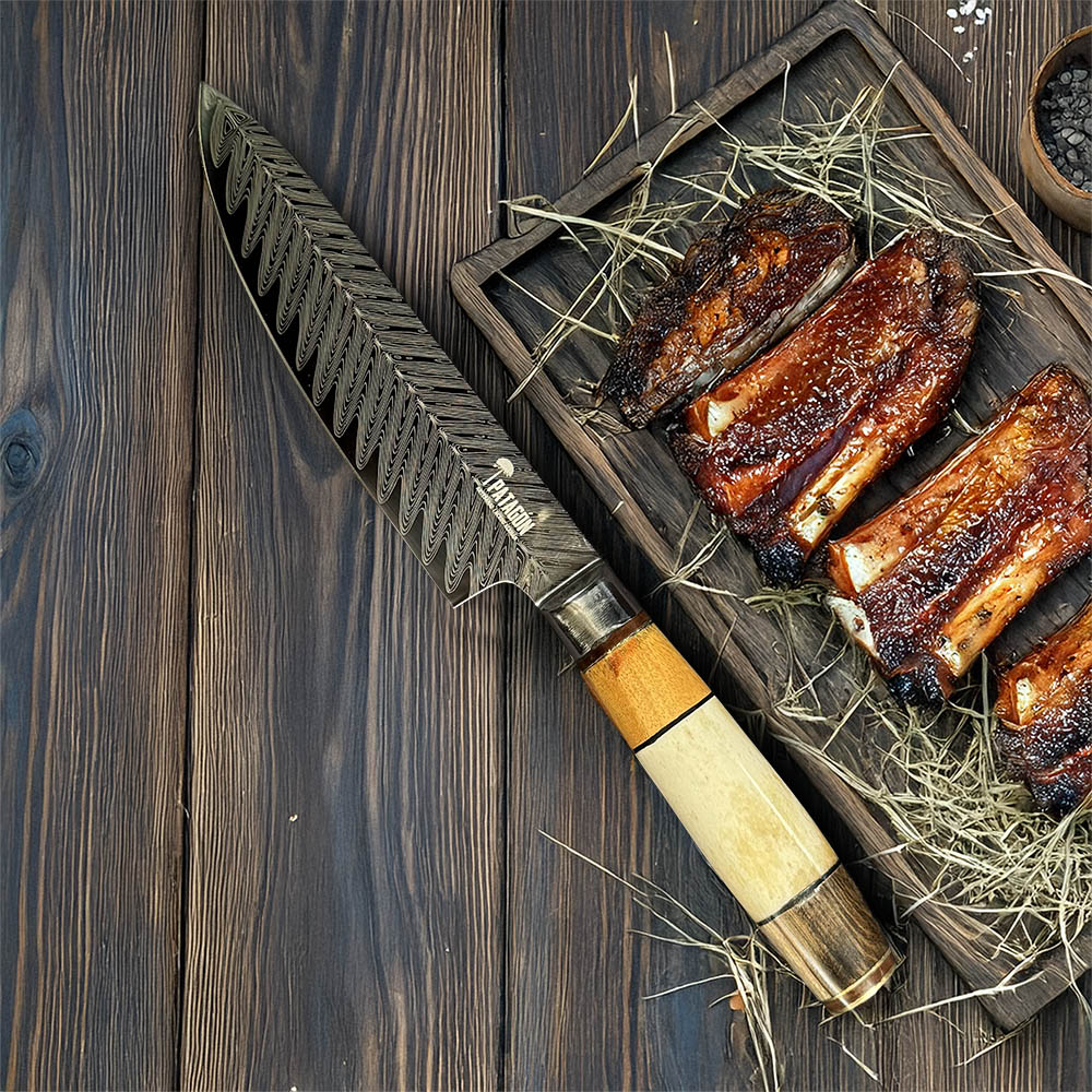 PATAGÓNICO - Cuchillo Asador Acero Alemán Artesanal hoja 16 cm PATAGÓN