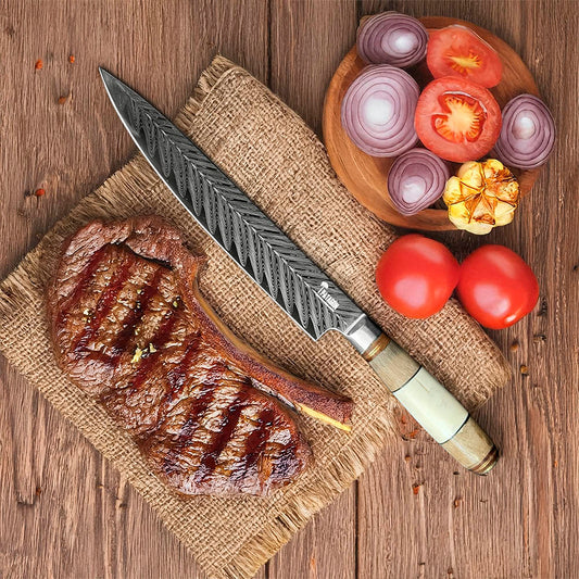 PATAGÓNICO - Cuchillo Asador Acero Alemán Artesanal hoja 24 cm PATAGÓN