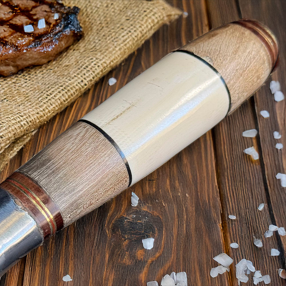 PATAGÓNICO - Cuchillo Asador Acero Alemán Artesanal hoja 24 cm PATAGÓN
