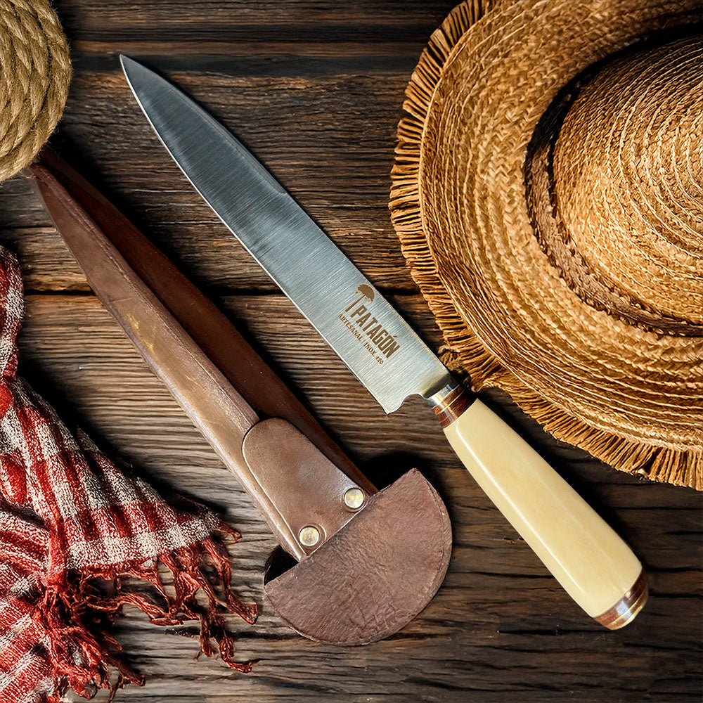 GAUCHO - Cuchillo Verijero Artesanal hoja 20 cm PATAGÓN