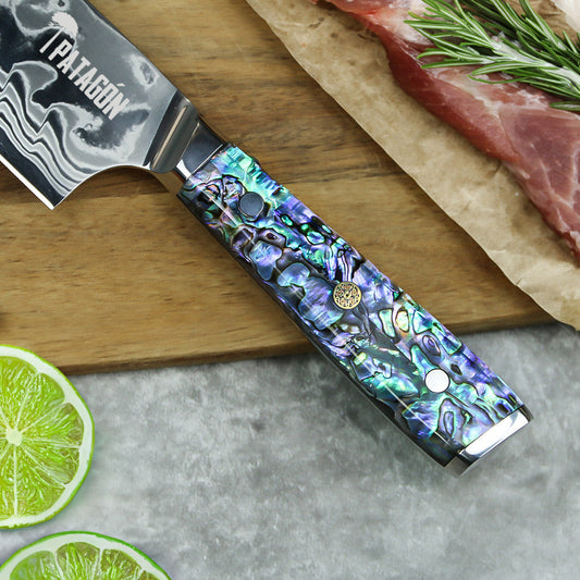 Nácar de Mar - Kiritsuke Damasco 45 capas hoja 21 cm PATAGÓN