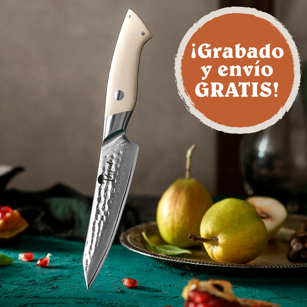 NEVADO Bajo - Cuchillo Utilitario Damasco 67 capas hoja 13 cm LEGADO