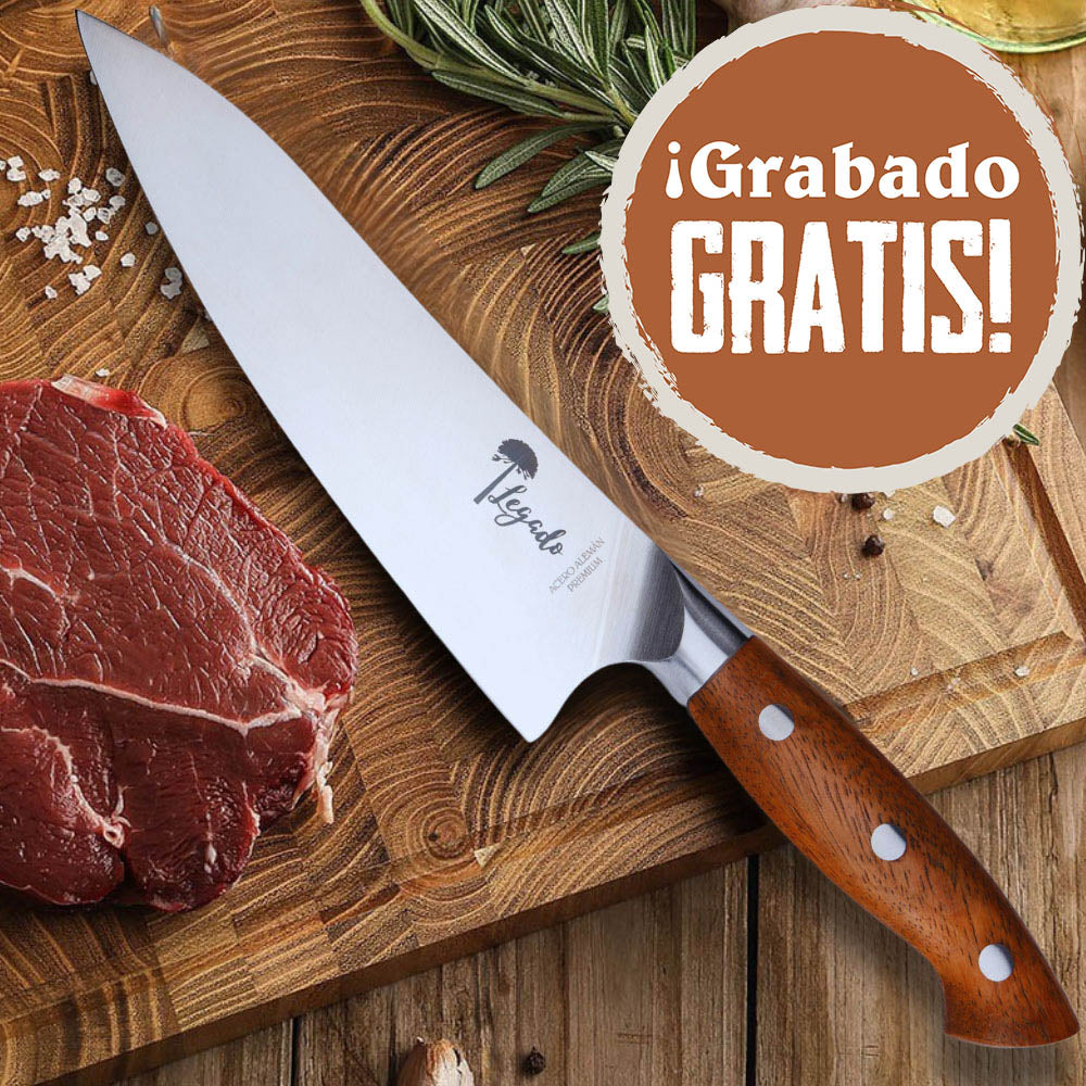 PELLÍN - Cuchillo Chef Acero Alemán Premium Hoja 19 cm LEGADO