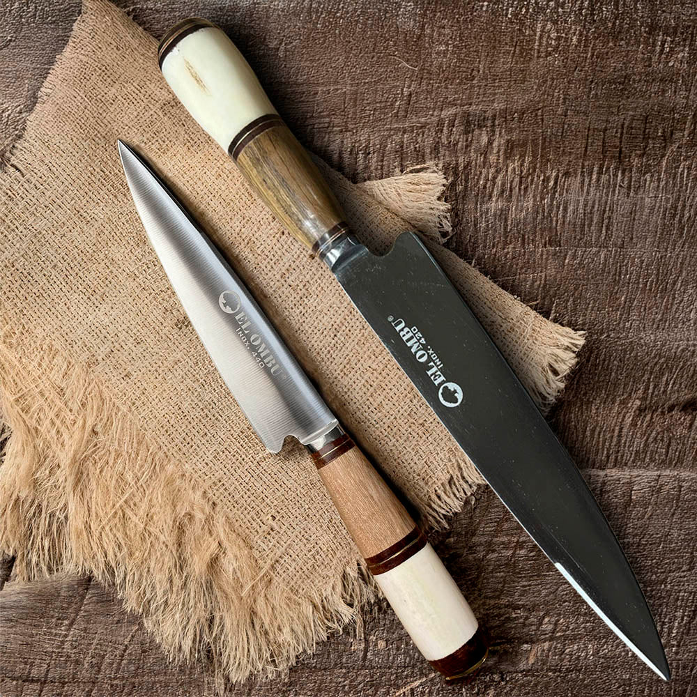 SET 2 cuchillos hermanos gaucho premium EL OMBU