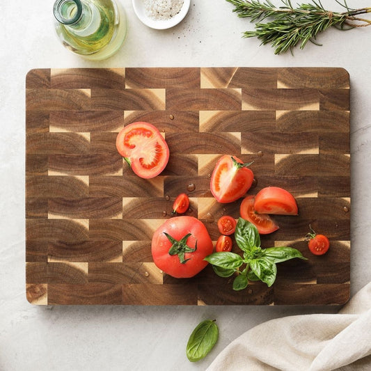 Tabla de Cocina "Endgrain" 40x28x2,5 cm Acacio (7994732511334)