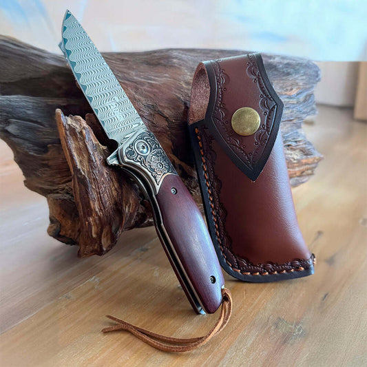 VENTURA - Cortapluma Damasco 89 capas PATAGÓN - Cuchillos Mundo Patagon