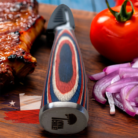 VIVA CHILE! - Cuchillo puntilla Acero Alemán Hoja 10 cm PATAGÓN - Cuchillos Mundo Patagon