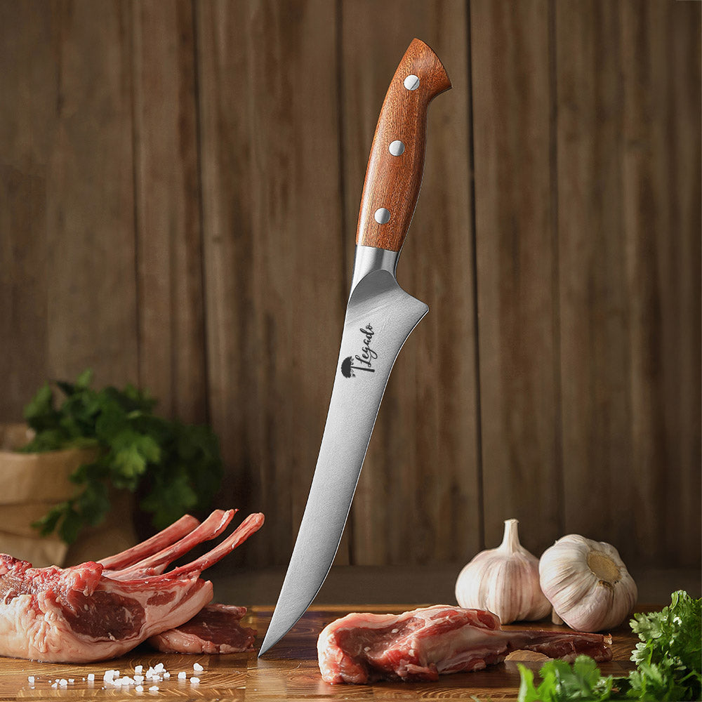 PELLÍN - Cuchillo Fileteador Acero Alemán Premium Hoja 16 cm PATAGÓN Con caja regalo