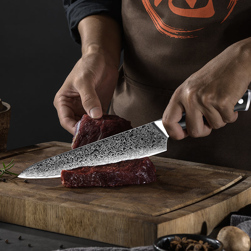 Cuchillo Chef Patagon Damasco 67 capas 20 cm