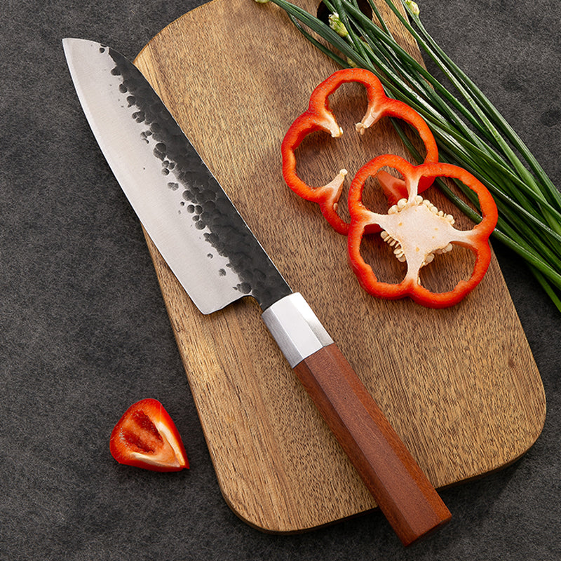 Santoku 3 capas Palo Rosa 18 cm